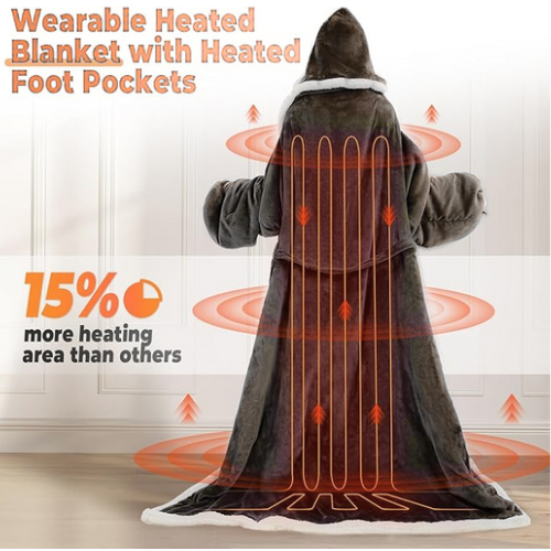 HeatCuddle™ Premium Wearable Heated Blanket